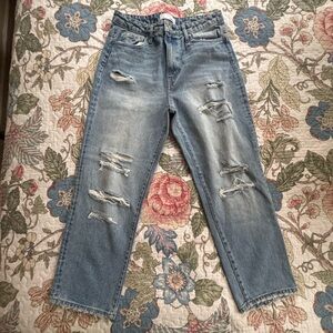 Vervet High Waisted Distressed Jeans